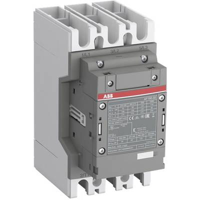 Szaro-biały elektryczny stycznik modelu AF190-30 firmy ABB z danymi technicznymi na froncie. Stosowany w rozdzielniach elektrycznych.
