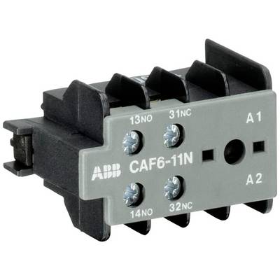 'ABB CAF6-11N stycznik, 24V AC, 2-biegunowy, ze śrubowymi zaciskami, obudowa szara. Zastosowanie: sterowanie obwodami elektrycznymi.'