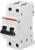 Dwubiegunowy wyłącznik nadprądowy ABB S 202 C16, przeznaczony do ochrony instalacji elektrycznych przed przeciążeniami i zwarciami.
