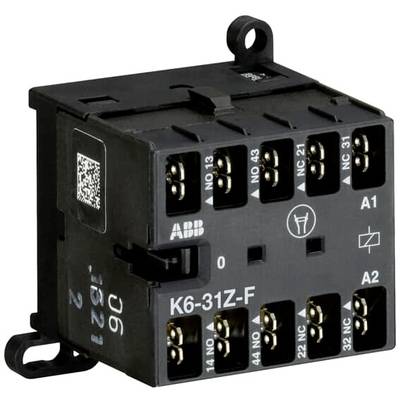 Czarny elektryczny przekaźnik z wieloma opisanymi zaciskami przyłączeniowymi, przeznaczony do zastosowań sterujących w obwodach elektrycznych.