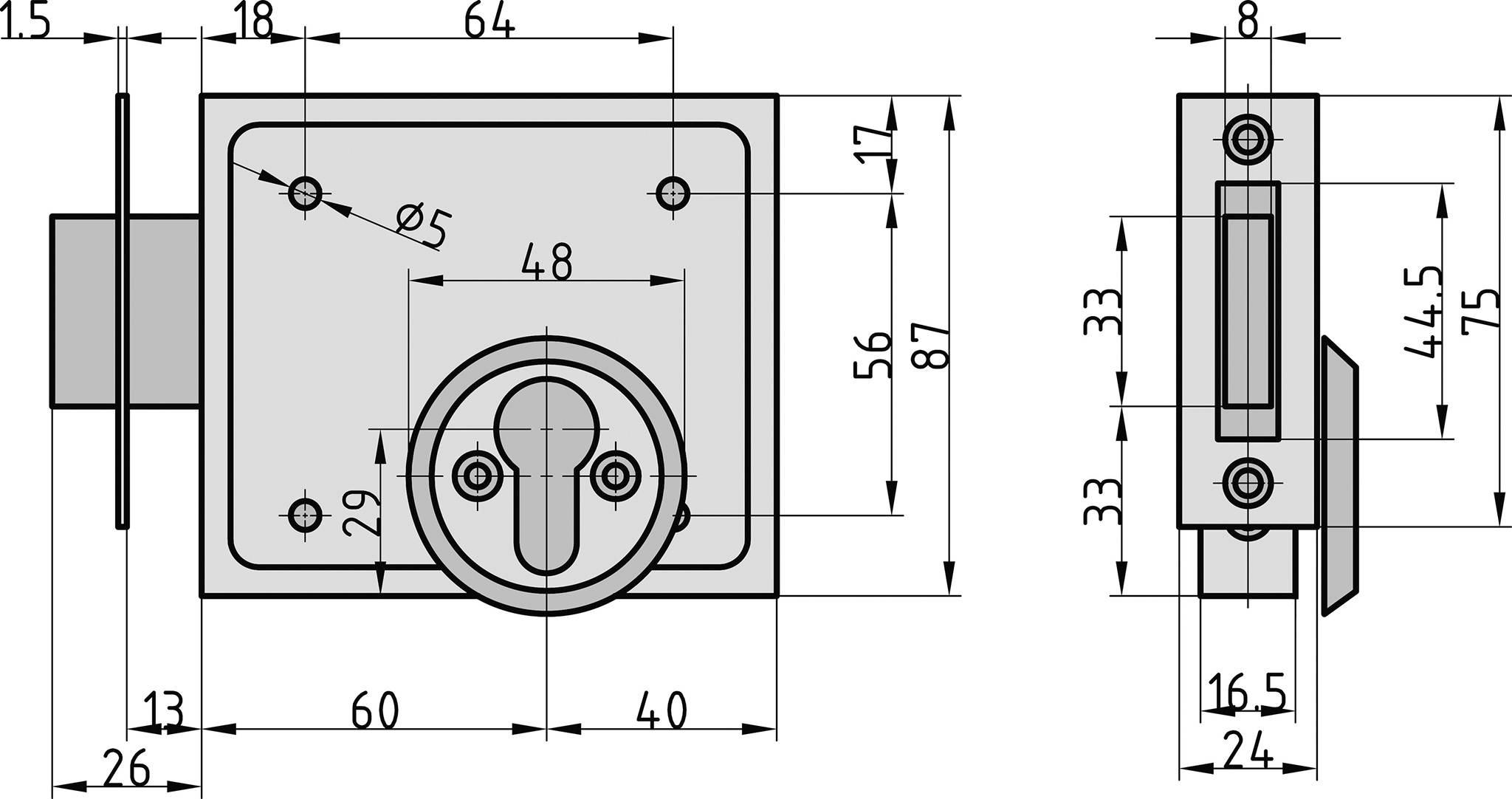 Гвинтовий замок Basi 9900-0004, 1 шт.