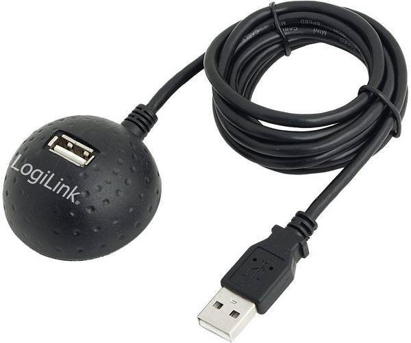 LogiLink Kabel USB USB 2.0 Złącze żeńskie USB-A, Złącze męskie USB-A 1.50 m wielobarwny CU0013B