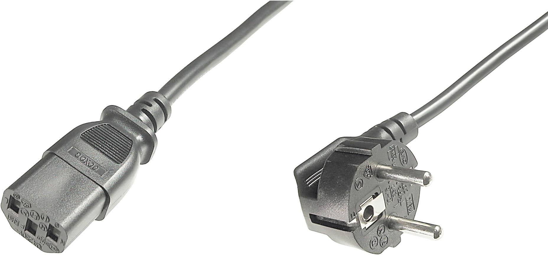 kabel zasilający DC (prąd) Digitus DIGITUS - Netzanschlusskabel AK-440100-025-S, 2.50 m, 1 szt.