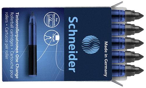 Schneider Schreibgeräte Wkład uzupełniający do pióra kulkowego One Change 0.6 mm czarny 185401 5 szt.