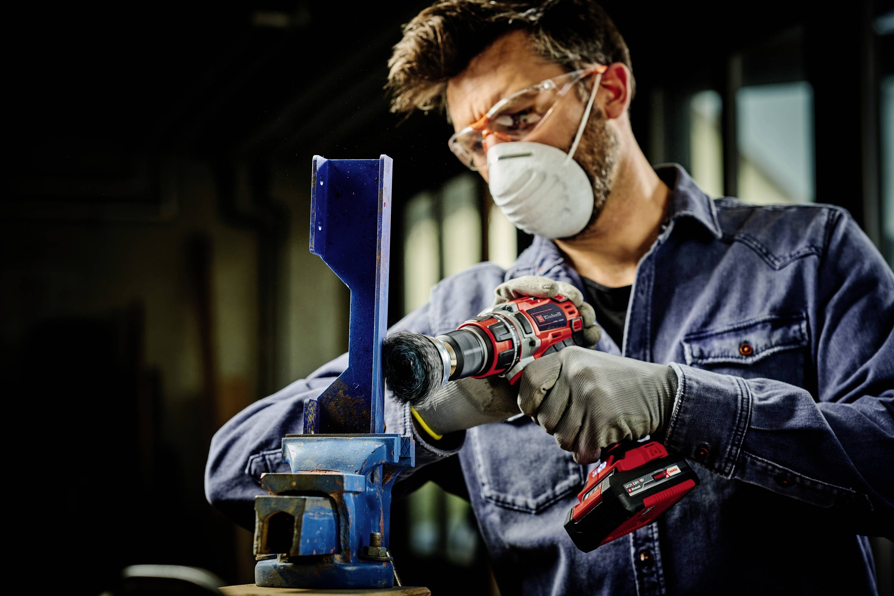 Акумуляторний дриль-шуруповерт Einhell Professional TP-CD 18/50 Li BL (2x2.0Ah) 4513896 18 V 2 Ah із зарядним пристроєм, 2 акумуля