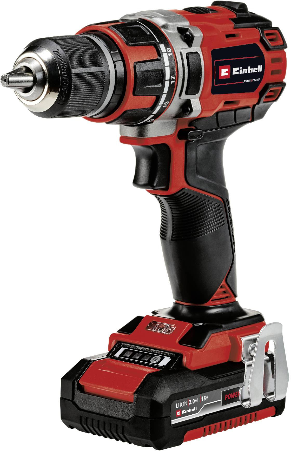 Акумуляторний дриль-шуруповерт Einhell Professional TP-CD 18/50 Li BL (2x2.0Ah) 4513896 18 V 2 Ah із зарядним пристроєм, 2 акумуля