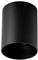 Cylindryczny, czarny reflektor sufitowy skierowany w dół. Idealny do akcentowego oświetlenia we współczesnych wnętrzach.