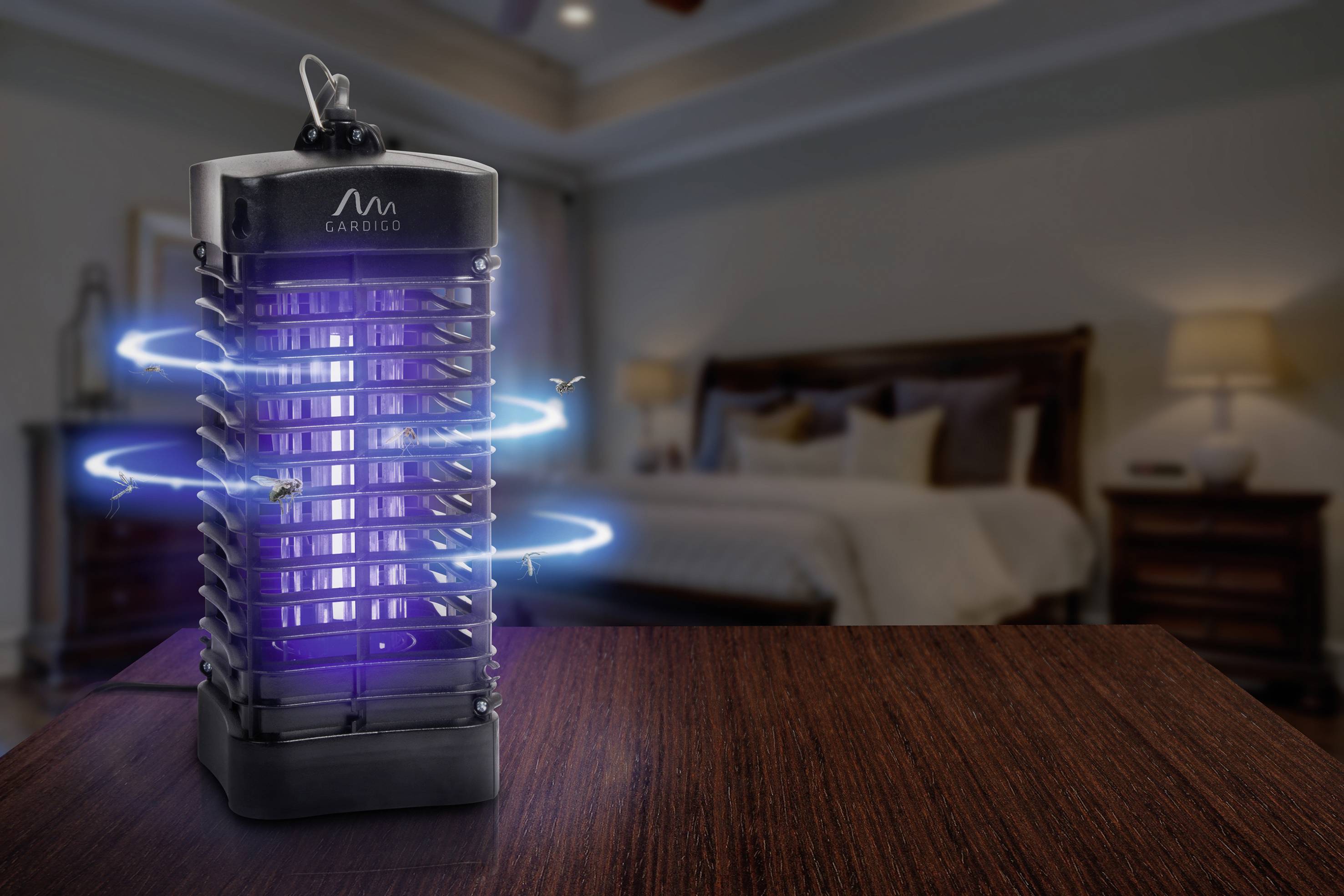 Gardigo 62303 УФ-пастка для комарів УФ-лампа, електрична сітка (Ш x В x Г) 100 x 255 x 100 мм чорний 1 шт.