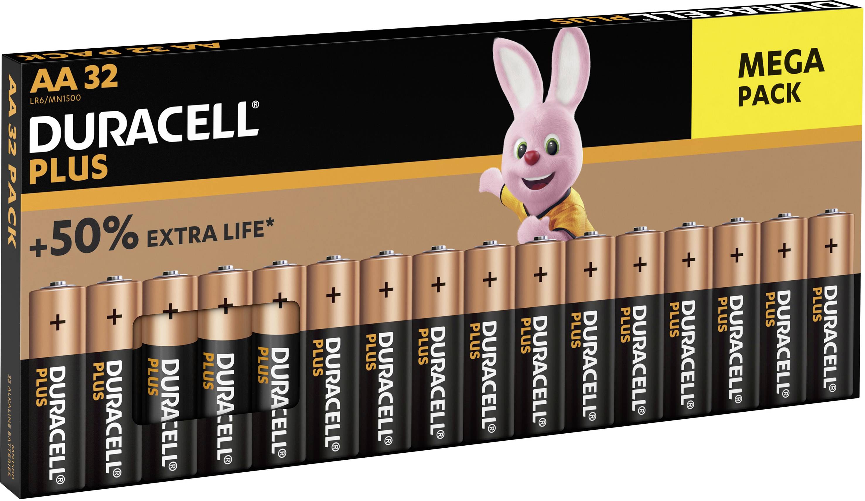 Baterie AA Duracell MN1500, 1.5 V, alkaliczno-manganowe, 32 szt.