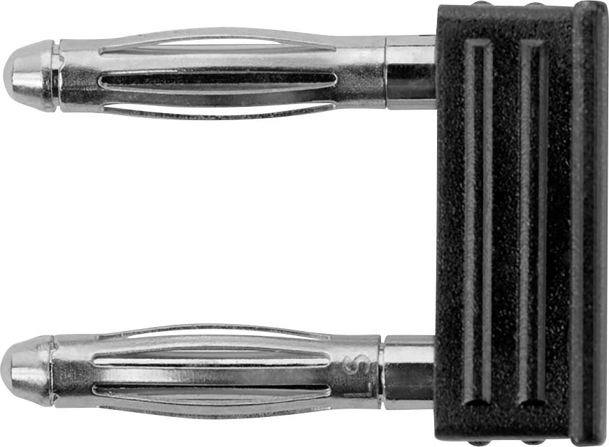 Джампер з штекером Schützinger KURZ 7450 / 7.5-2 IG Ni / SW KURZ 7450 / 7.5-2 IG Ni / SW чорний 1 шт.