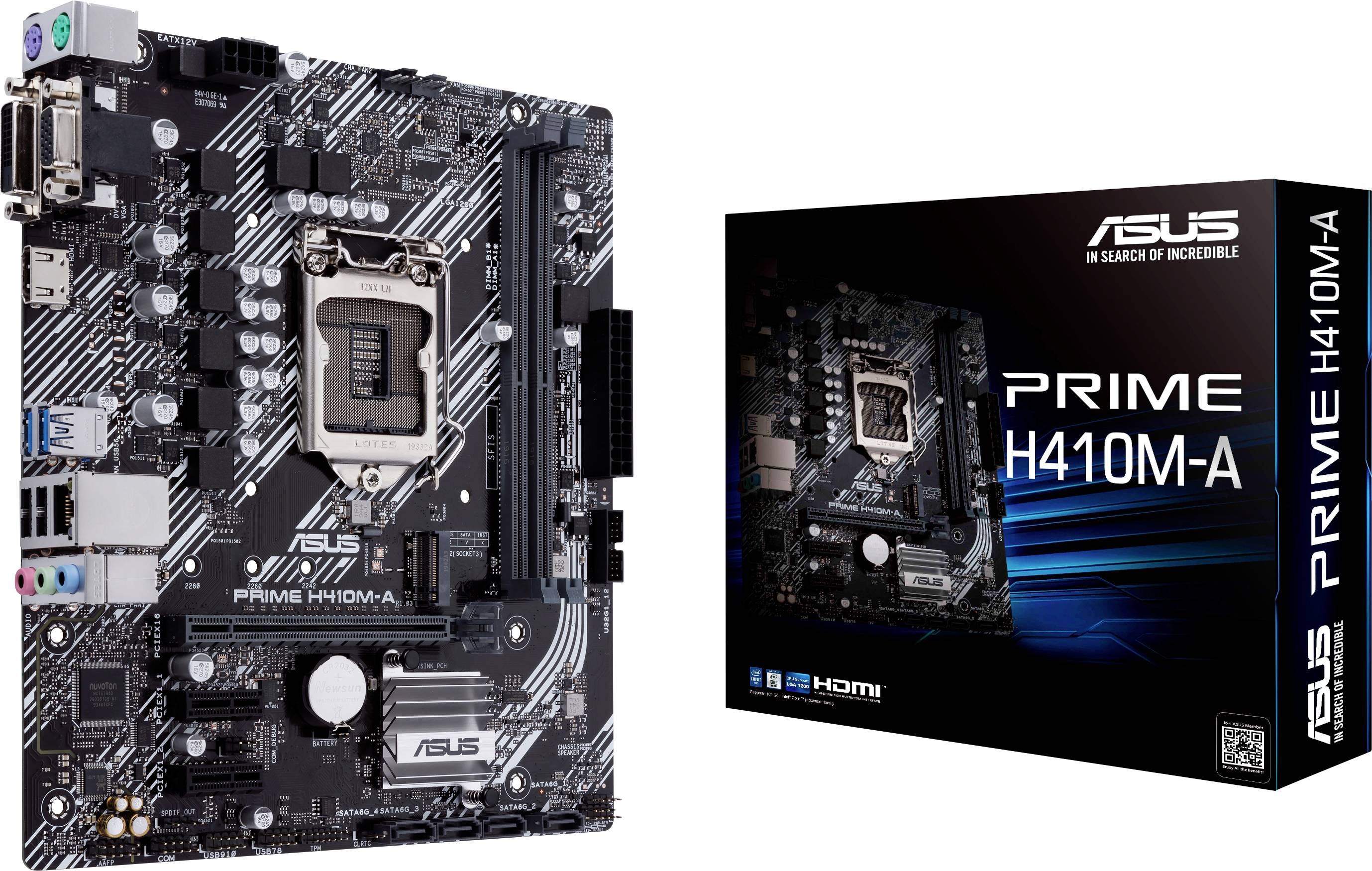 Asus PRIME H410M-A Płyta główna Socket (Gniazdo procesora) Intel® 1200 Standard konstrukcji Micro-ATX