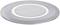 Okrągła, metalowa oprawa LED z centralnym punktem świetlnym, przeznaczona do montażu podtynkowego w pomieszczeniach wewnętrznych.