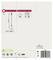 Tył opakowania lampy, pokazuje wymiary (wysokość: 136,5 cm), kompatybilny z żarówkami E14 (nie dołączone). Opakowanie wolne od plastiku.
