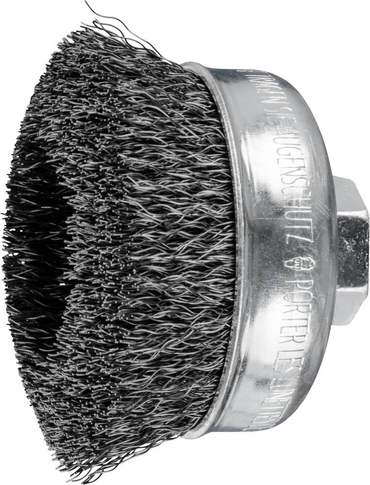 Чашкова щітка PFERD TOOLS з розпушеним краєм TBU Ø 75 мм Сталевий дріт M14 Ø 0,30 для кутових шліфувальних машин POS TBU 75/M14 ST