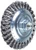PFERD TOOLS Szczotka skośna pleciona KBG Ø 125 x 15 mm Drut stalowy M14 Ø 0,50 do szlifierki kątowej POS KBG 12515/M14 ST 0,50 43317001 1 szt.
