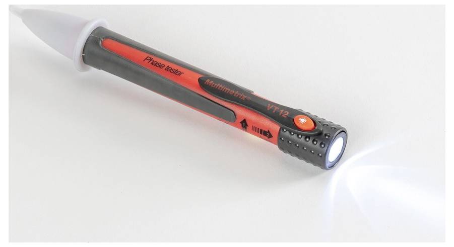 Безконтактний тестер напруги Multimetrix VT 12 CAT III 600 В