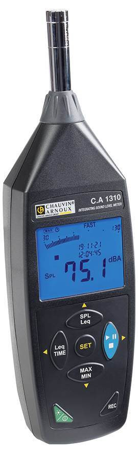 Реєстратор даних децибел Chauvin Arnoux C.A 1310 30 - 130 дБ 20 Гц - 8 кГц Micro USB, роз'єм 2,5 мм 