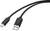 Kabel USB z wtyczkami USB-A i USB-C.