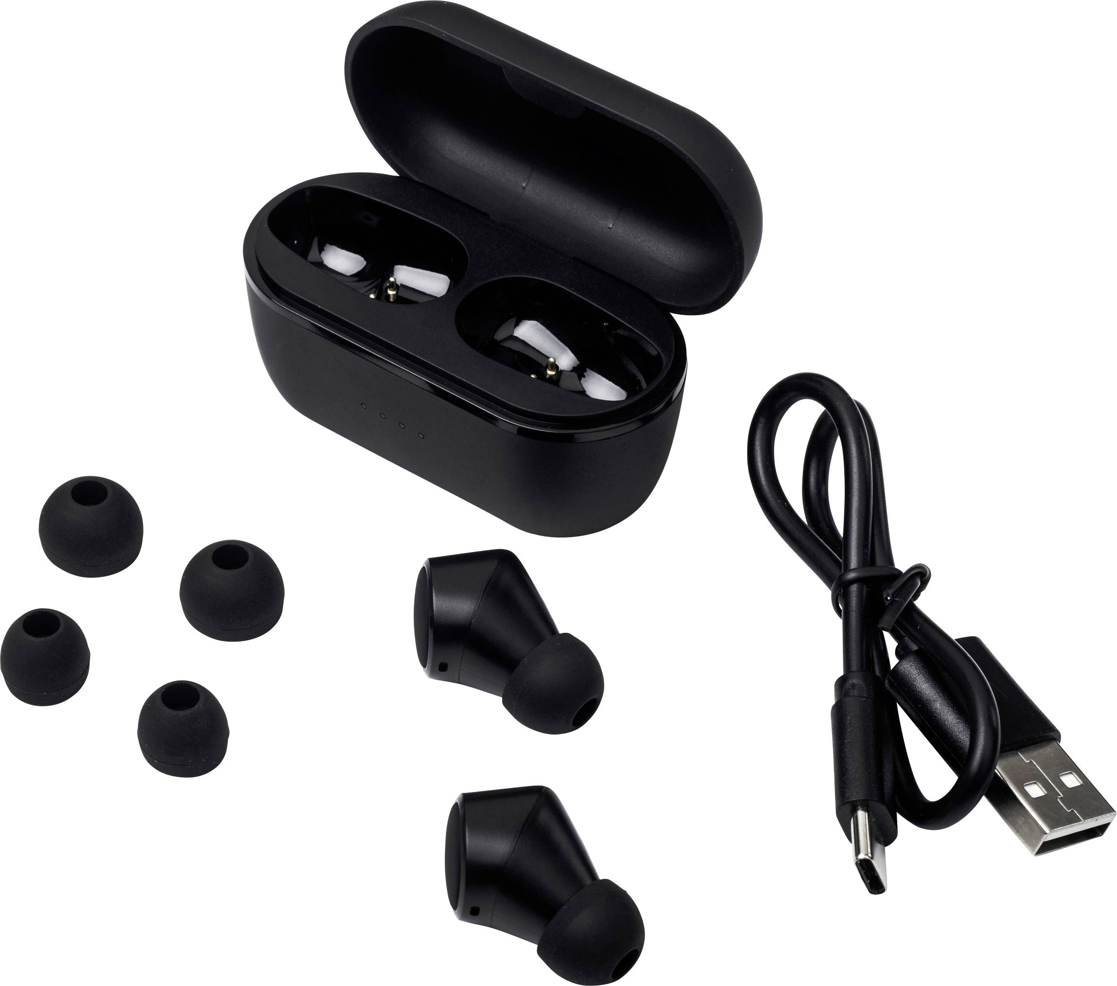 Навушники-вкладиші Tie Studio TX6 Bluetooth, чорні, з регулюванням гучності, захистом від поту та вологостійкістю