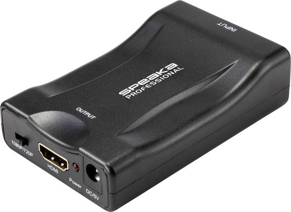konwerter HDMI SpeaKa Professional SP-9395928, [1x złącze żeńskie SCART - 1x złącze męskie HDMI]