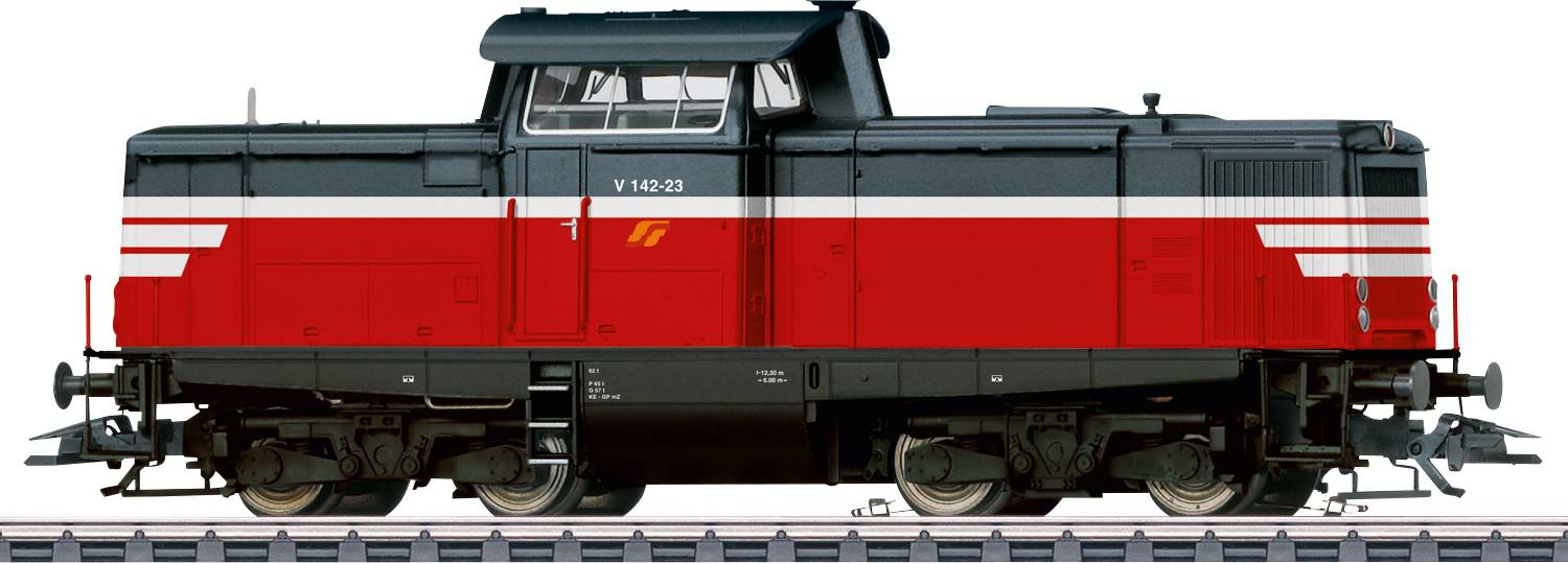 Lokomotywa diesel H0 Märklin 037174, Digital AC Sound, Długość ze zderzakami: 140 mm