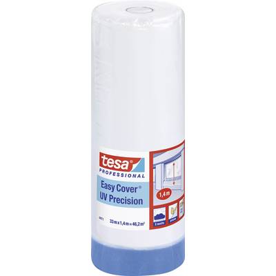Rolka folii maskującej tesa Easy Cover UV Precision, długość 33 m, wysokość 1,4 m.