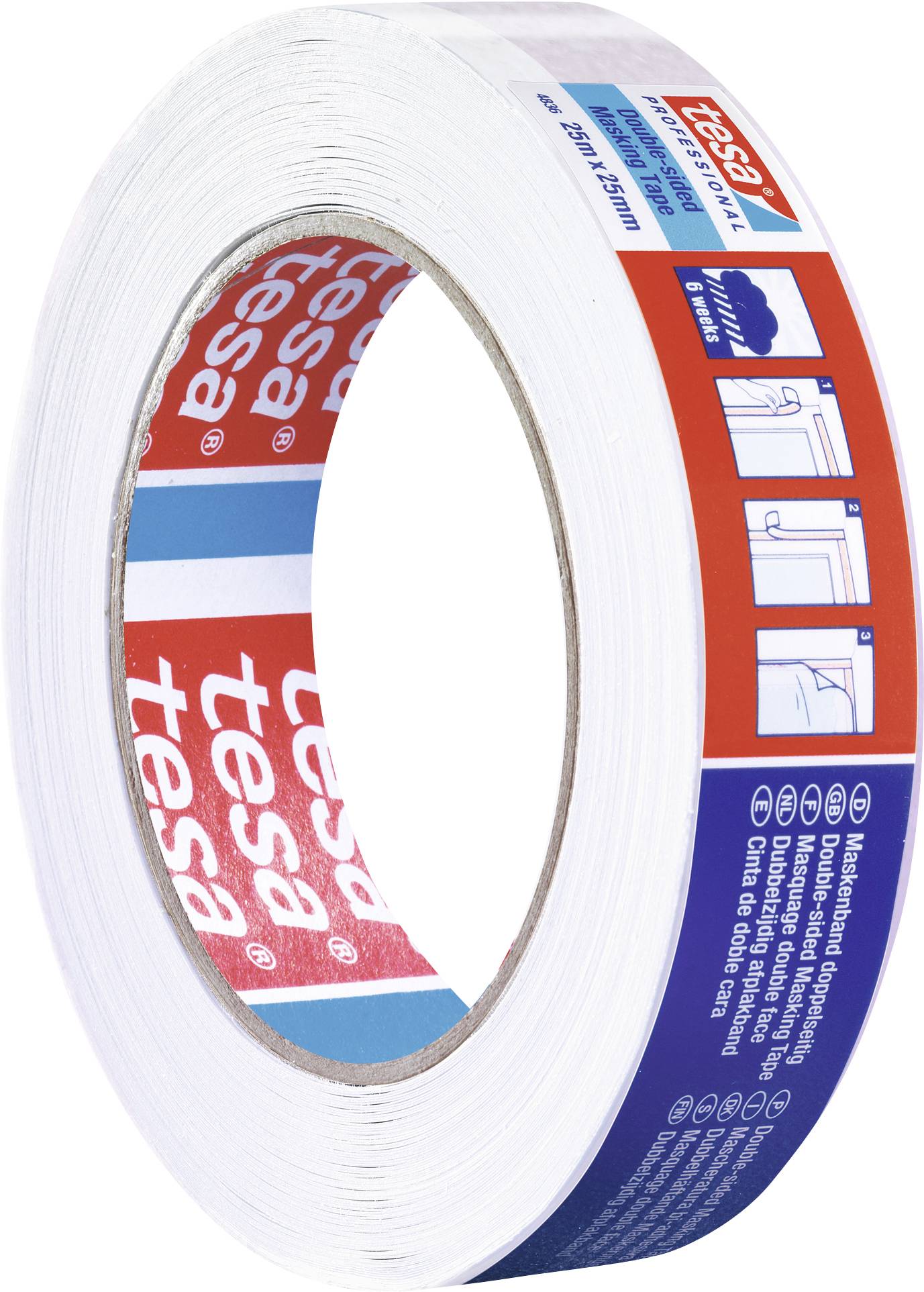 Двосторонній скотч tesa tesa® Professional 04836-00001-00 ДВОСТОРОННІЙ (Д x Ш) 25 м x 25 мм 25 м 1 шт.