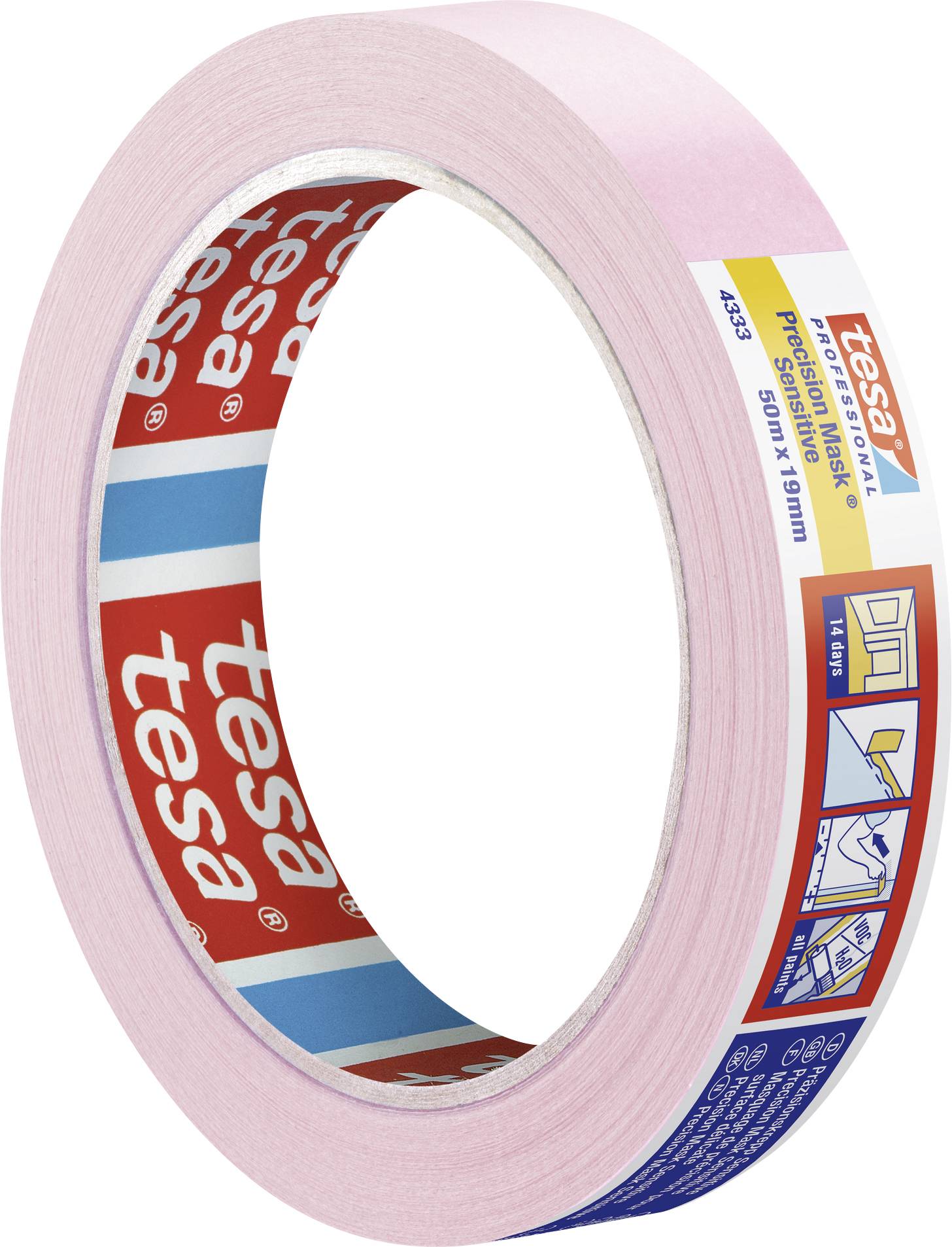 tesa Präzisionskrepp® малярська стрічка 04333-00017-02 PRECISION SENSITIVE (Д x Ш) 50 м x 19 мм 50 м 1 шт.