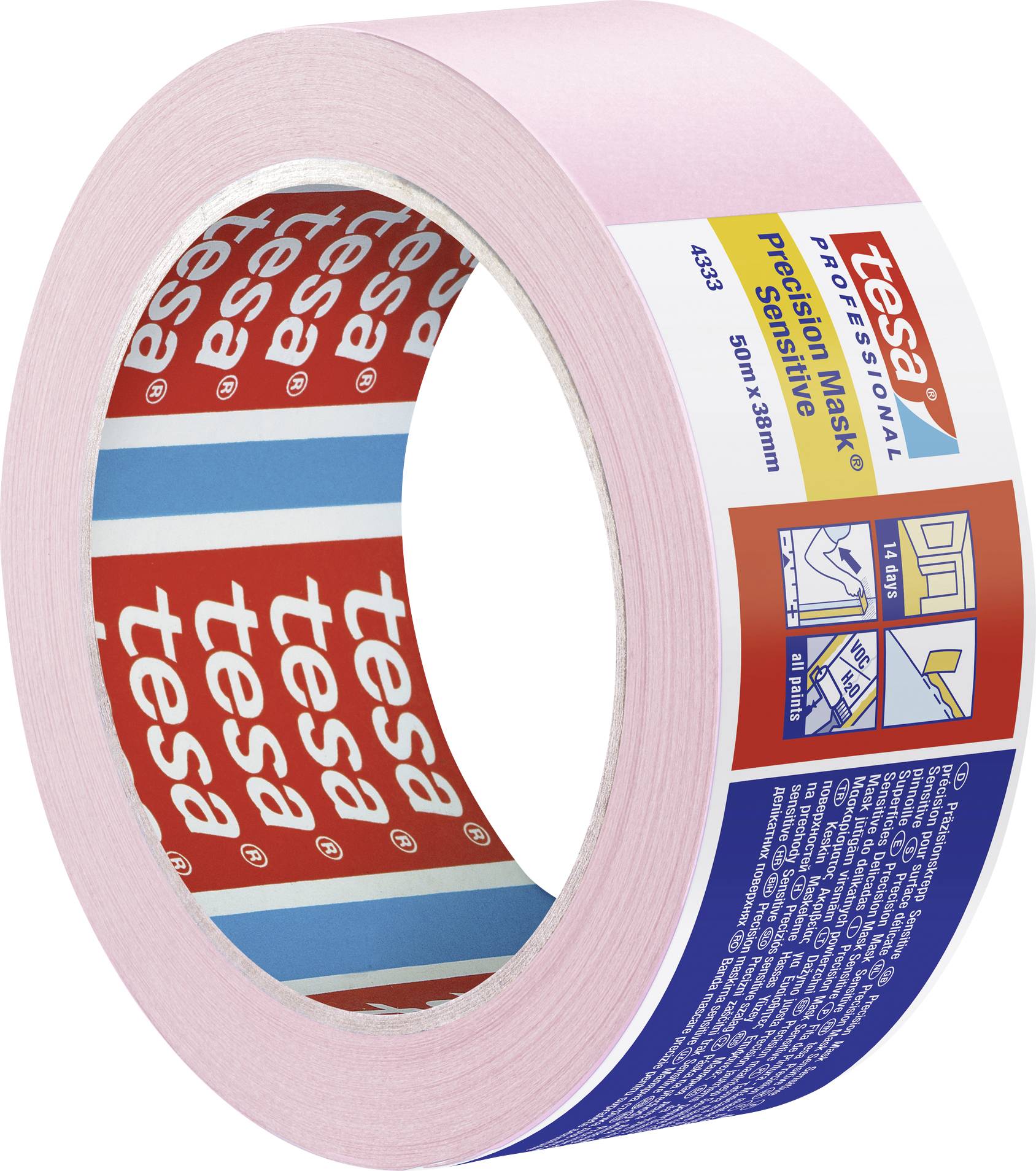 tesa Präzisionskrepp® малярська стрічка 04333-00020-02 PRECISION SENSITIVE (Д x Ш) 50 м x 38 мм 50 м 1 шт.