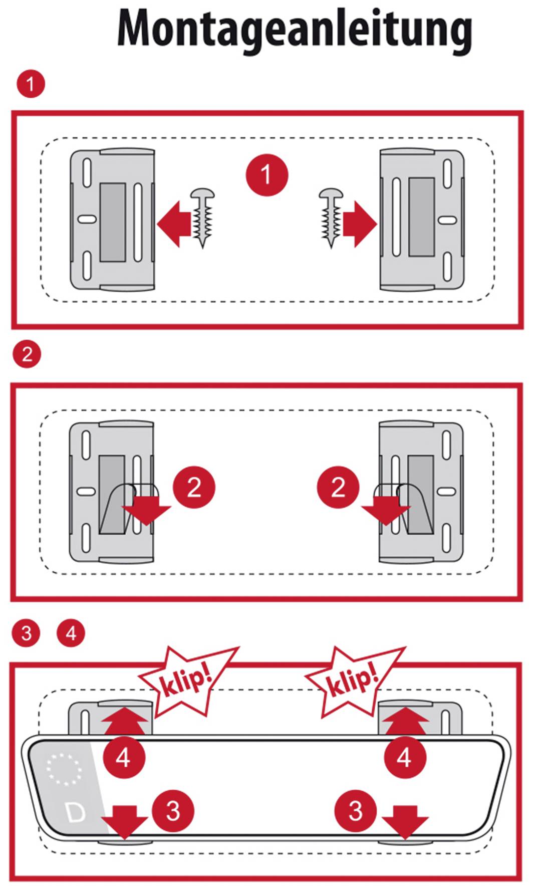 Тримач номерного знака Eufab 17028 1 шт.