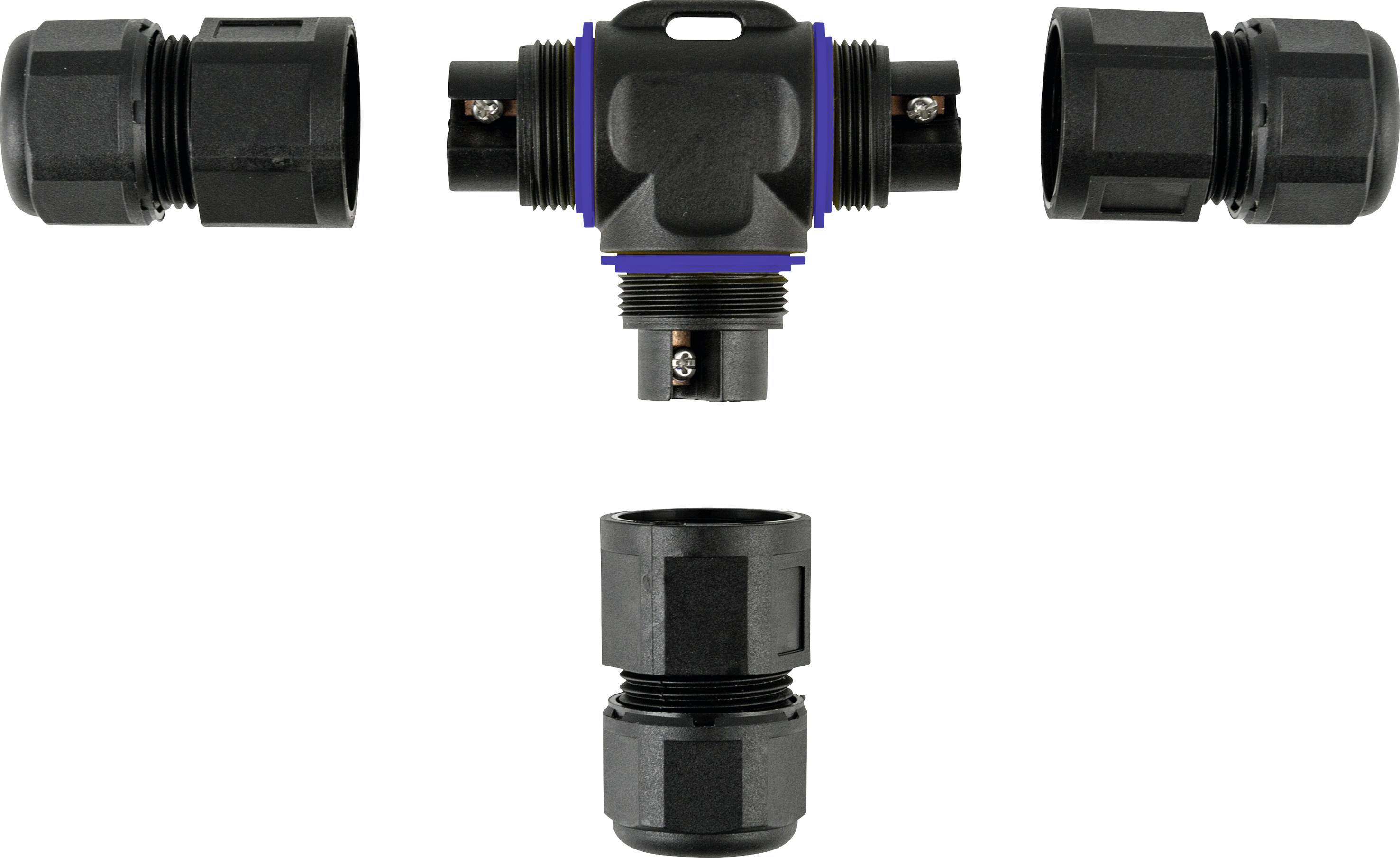 Зрощувач кабелю Heitronic 45609 з гвинтовими клемами (Ш x В x Г) 110 x 73 x 26 мм 1 шт.