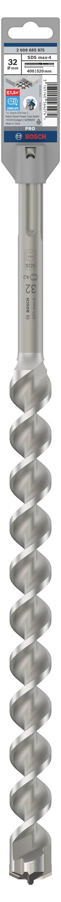Свердло для перфоратора Bosch SDS max-4, 32x400x520 мм 2608685875 32 мм 1 шт.
