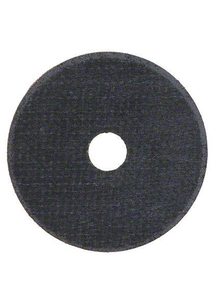 Okrągła czarna tarcza szlifierska z centralnym otworem do zamocowania na narzędziu szlifierskim.