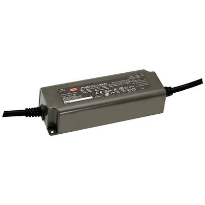 Zasilacz z wieloma nadrukowanymi specyfikacjami technicznymi, w tym certyfikatami bezpieczeństwa i szczegółami elektrycznymi.