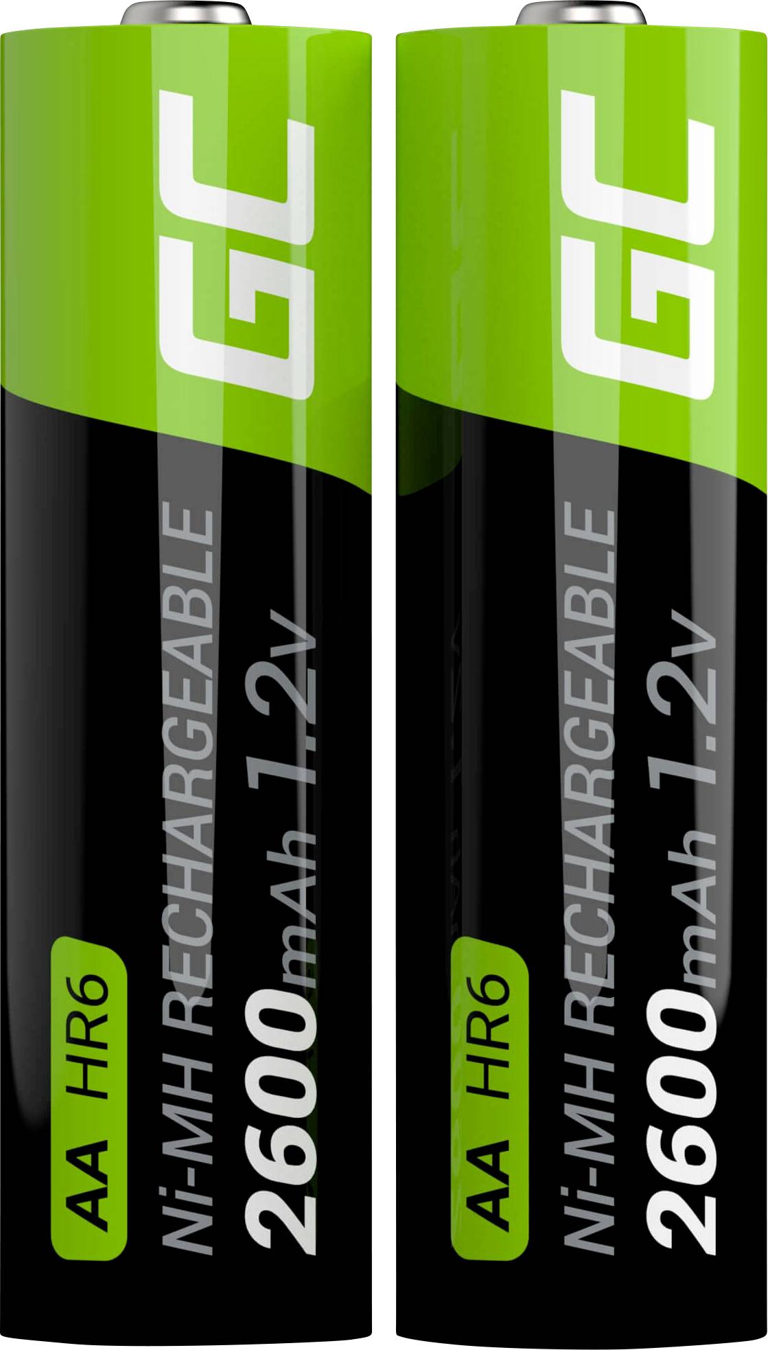 Акумулятор AA/R06 Green Cell HR6 GR05, NiMH, 2600 мАг, 1,2 В, 2 шт.
