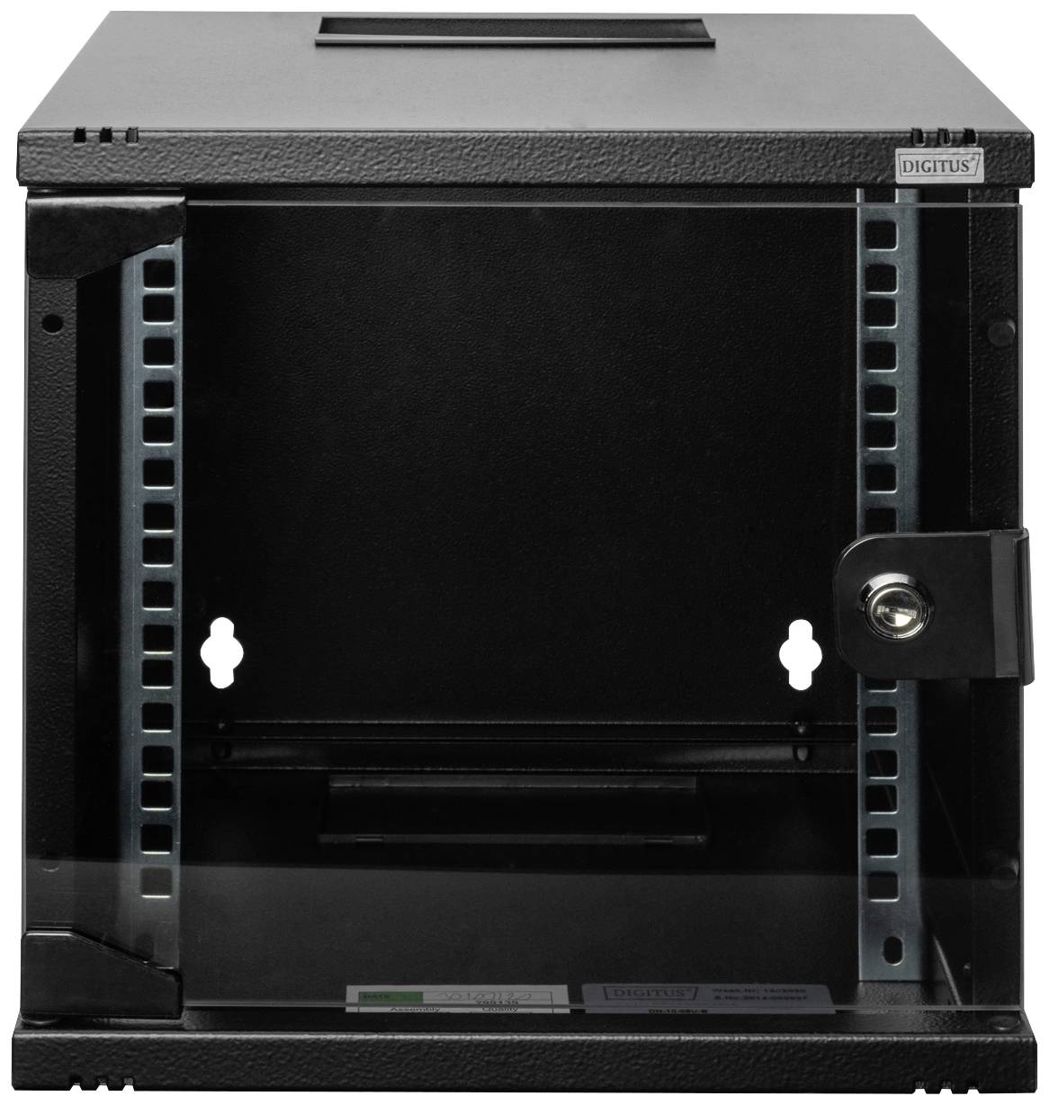 10-дюймова підвісна стелажна шафа Digitus DN-10-06U-B DN-10-06U-B, 1 шт.