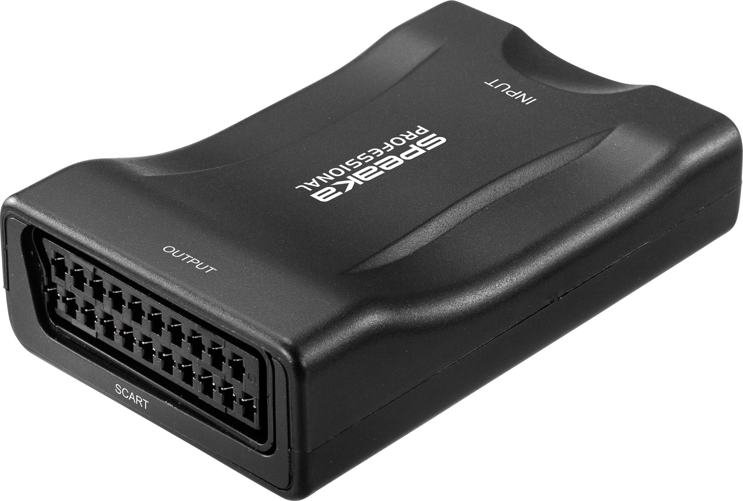 HDMI-перетворювач SpeaKa Professional SP-9430148, [1x HDMI чоловічий роз'єм - 1x SCART жіночий роз'єм]