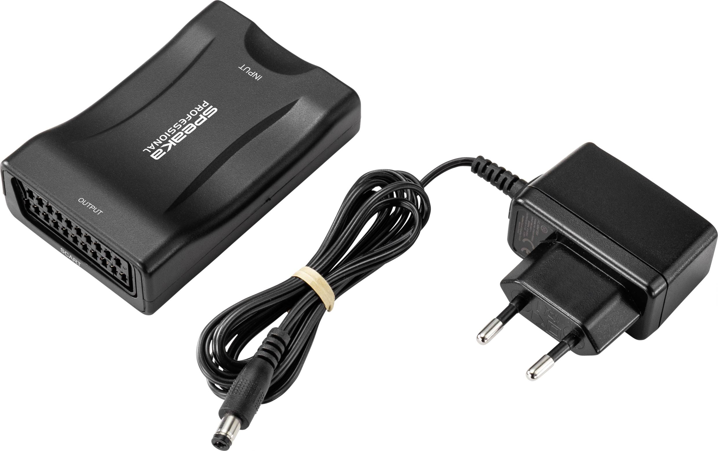 HDMI-перетворювач SpeaKa Professional SP-9430148, [1x HDMI чоловічий роз'єм - 1x SCART жіночий роз'єм]