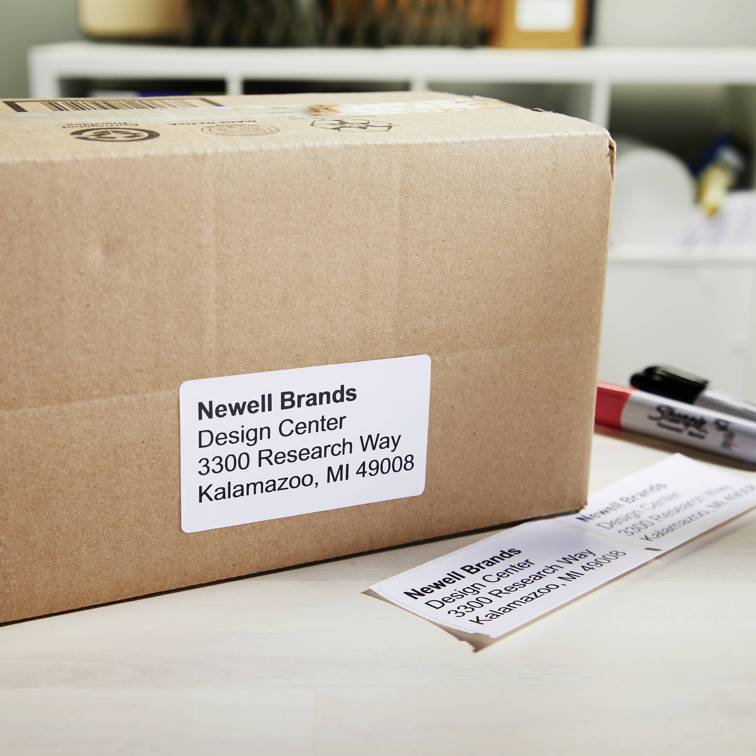 Етикетки для принтерів етикеток DYMO S0947420, 102 x 59 мм, Транспортні етикетки, Етикетки з табличок з описом, білі