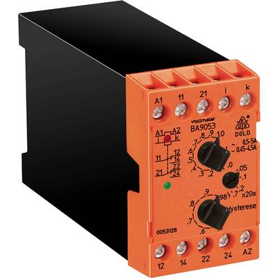 Przekaźnik nadprądowy Dold BA9053/410 AC1A/5A/10A AC230V 0-20S. Ilość wyjśc przekaźnikowych: 1