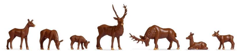 NOCH TT Розфарбований олень, стоячи, лежачи