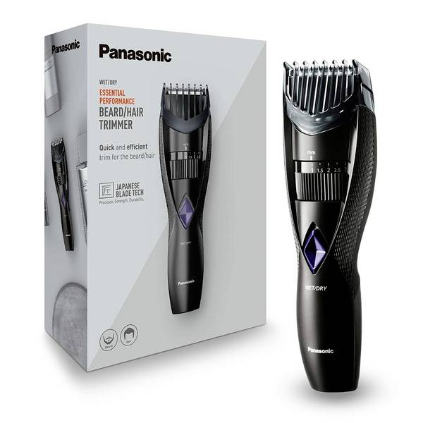 Panasonic ER-GB37-K503 Maszynka do strzyżenia brody, Maszynka do strzyżenia włosów, Trymer do włosów na ciele możliwość mycia czarny
