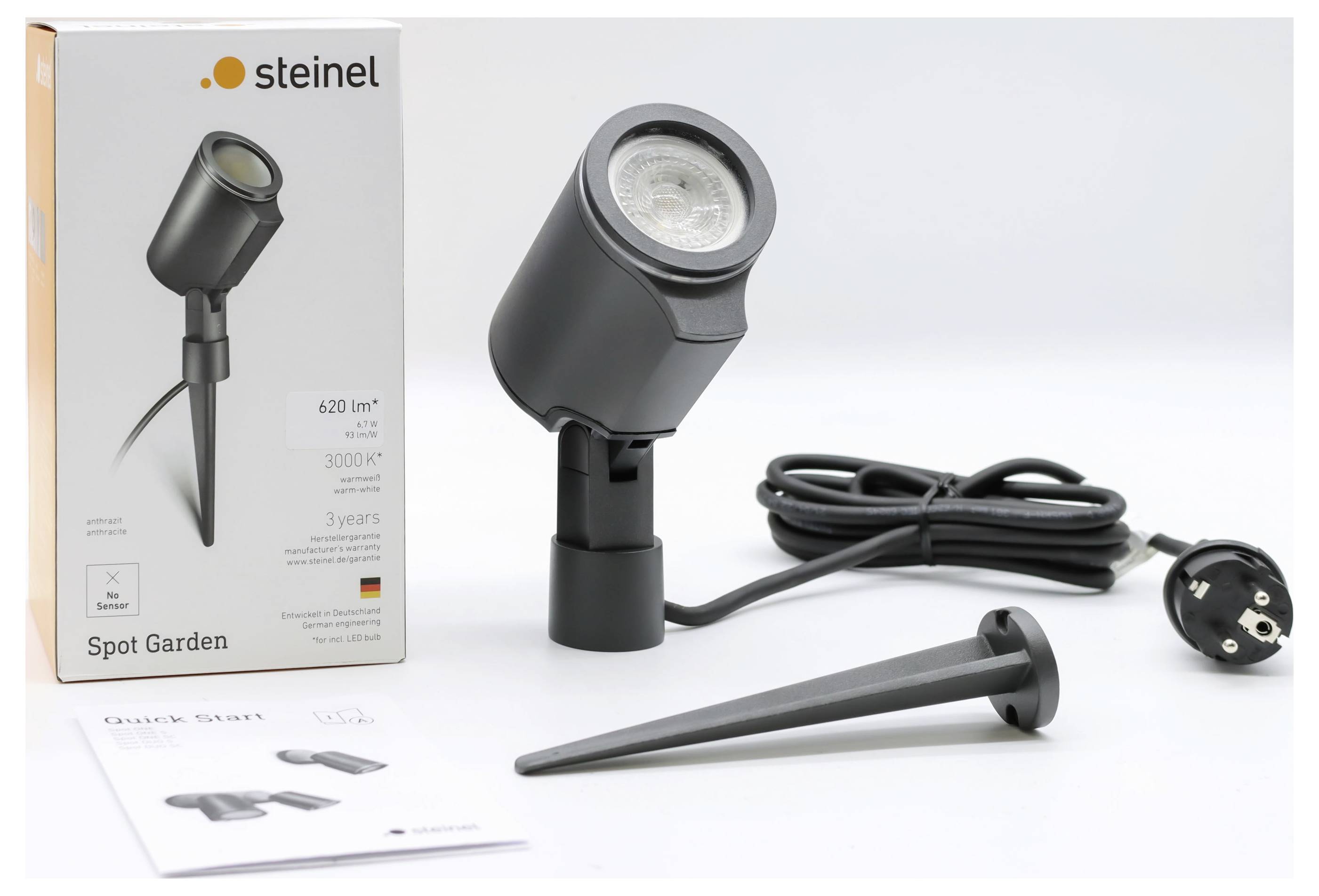 Steinel Spot Garden 068660 Zewnętrzna lampa punktowa LED EEK: F (A - G) 6.7 W Kolor LED: ciepła biel-5