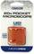 Opakowanie kieszonkowego mikroskopu Carson z 20-krotnym powiększeniem. Wyposażone w oświetlenie LED oraz zintegrowane światło UV.