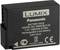 Czarny akumulator litowo-jonowy 'Panasonic LUMIX', model DMW-BLC12E, 7,2V, 1200mAh, 8,7Wh, z oznaczeniem CE i symbolami bezpieczeństwa.