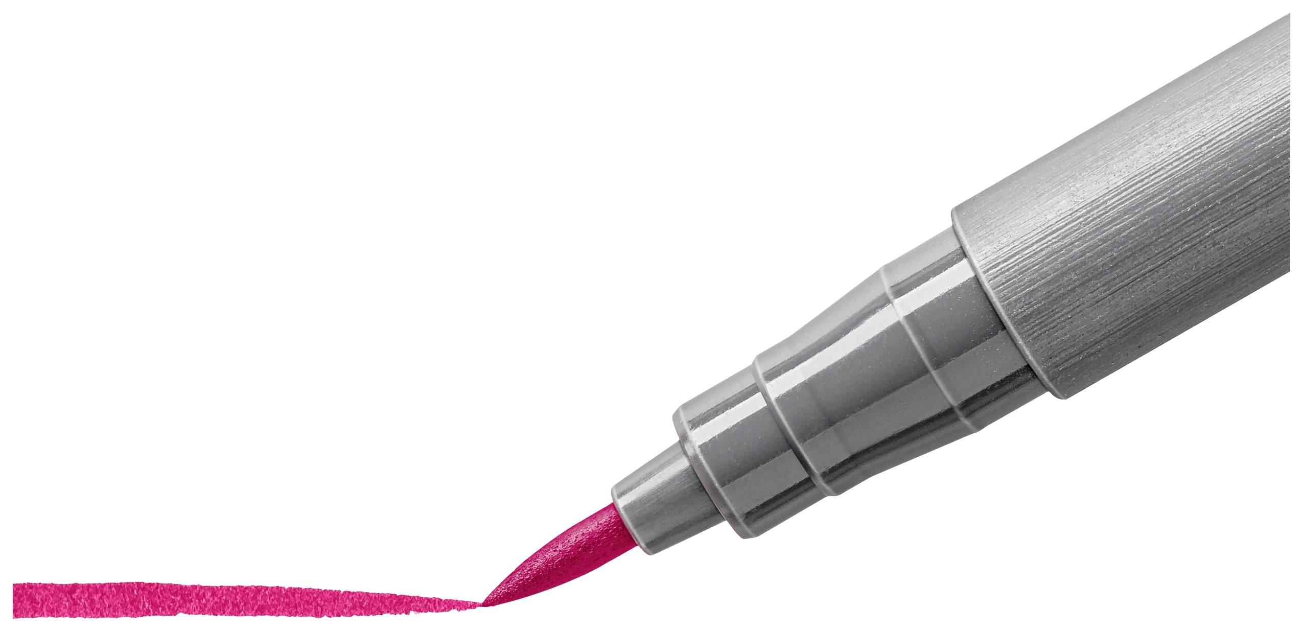 Пігментний пензель Staedtler Basic Colours 371 C12-1, лінер різних кольорів, 12 шт.