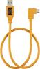 Tether Tools Kabel USB Złącze męskie USB-A, Złącze męskie USB-C® 0.50 m pomarańczowy pod kątem 90° w prawo TET-CUCRT02-ORG