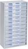 Allit 464800 Magazynek na małe części VarioPlus ProM 57/36 do sztaplowania (S x W x G) 300 x 565 x 140 mm srebrny, przeźroczysty 1 szt.