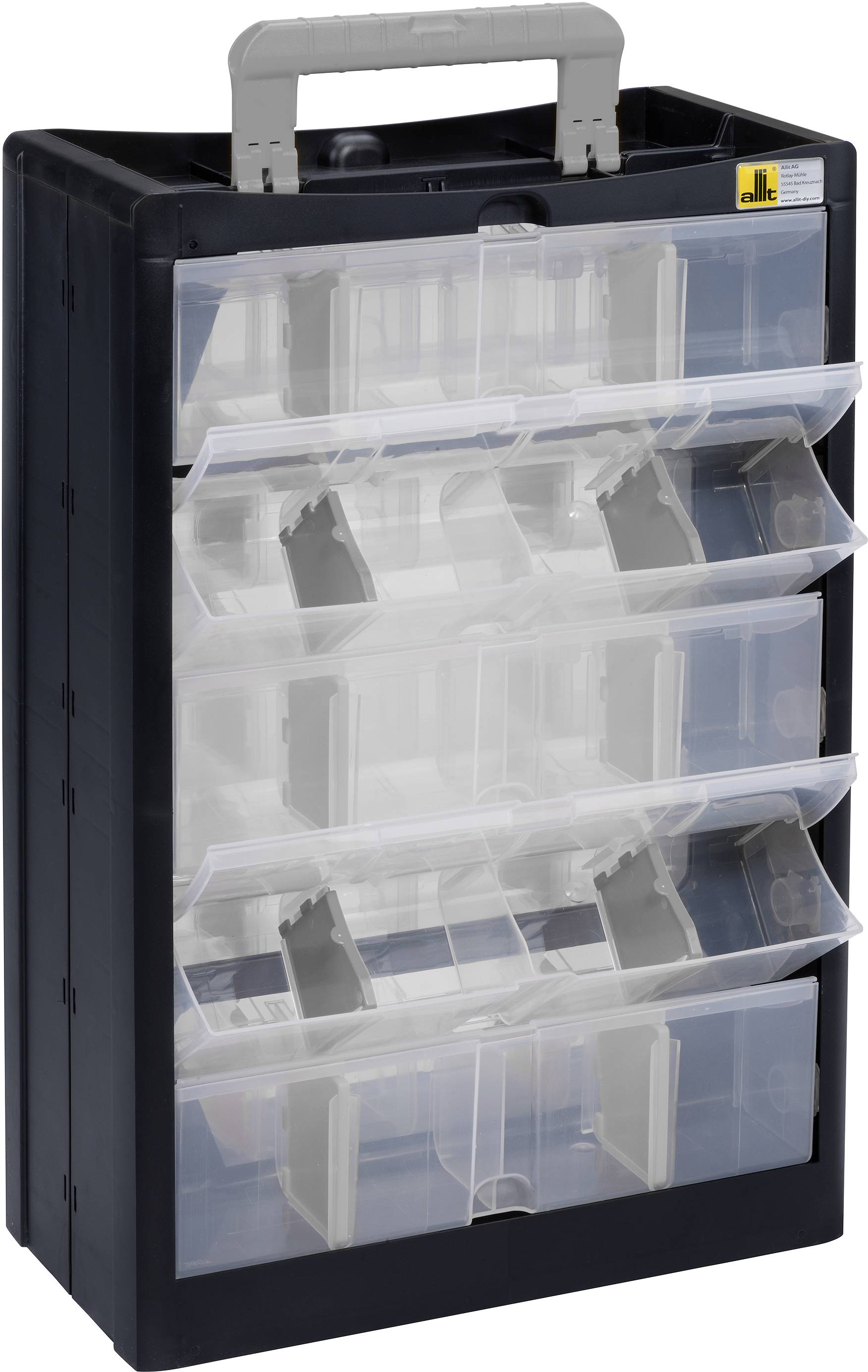 Магазин для дрібних деталей Allit 466260 VarioPlus DrawBox C 40 (Ш x В x Г) 300 x 465 x 155 мм чорний, сірий 1 шт.