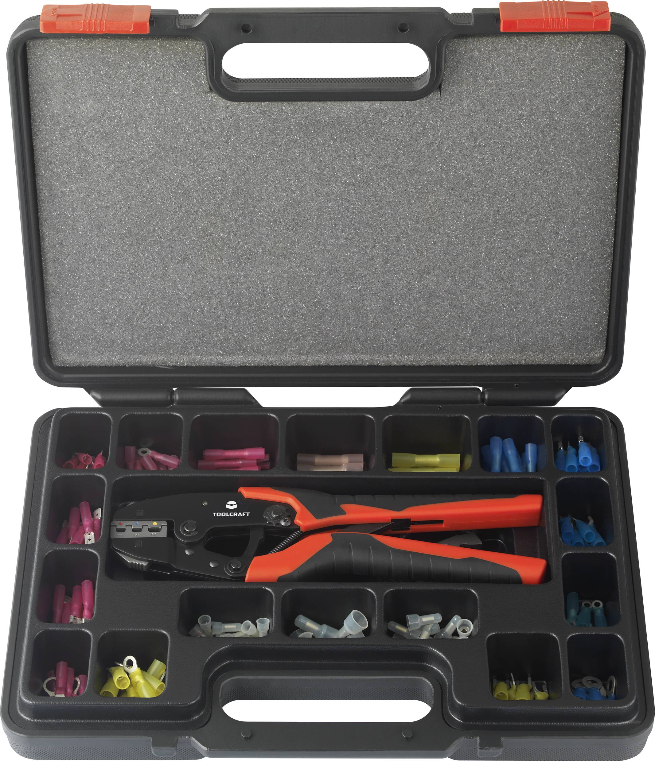 Набір обтискних інструментів TOOLCRAFT HJ540168BC-A1A5 TO-7104990, 0,5–8 мм²